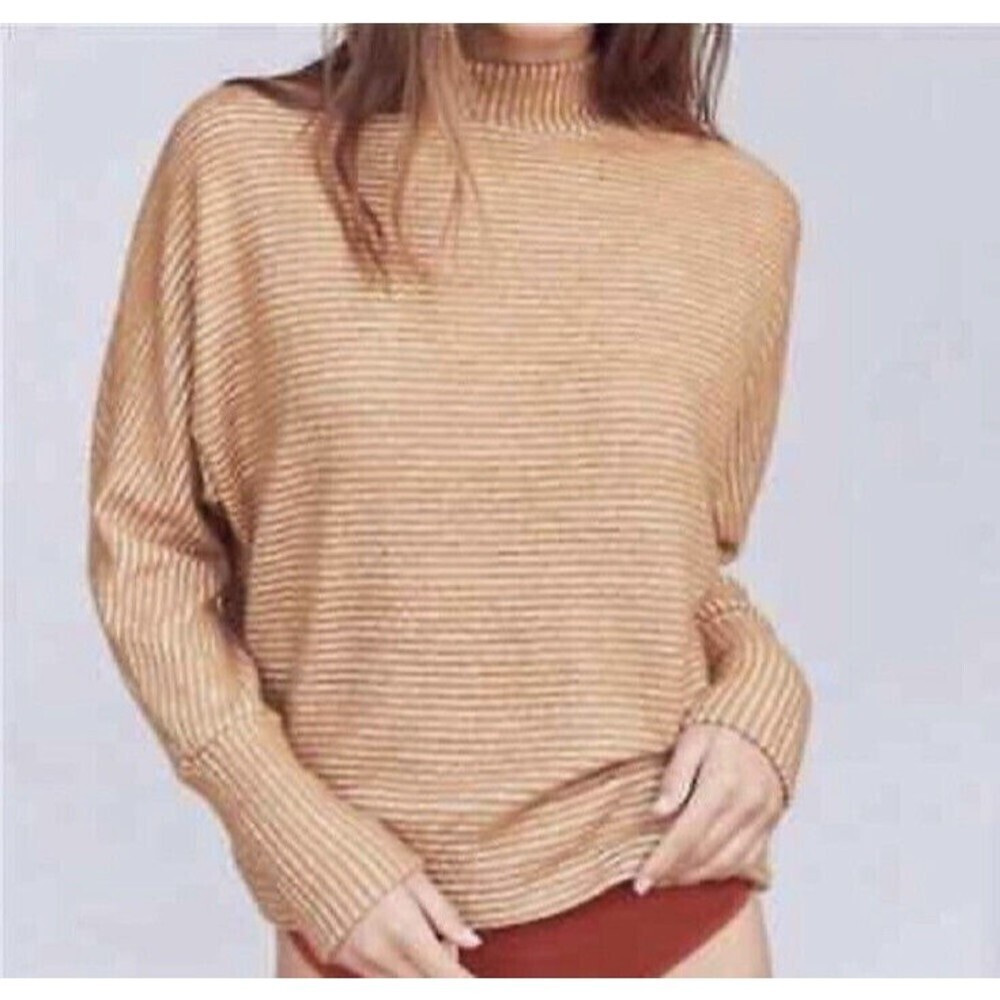 Urban Outfitters Out From Under Tawny Brown Stripe Sweater Small​​​​​